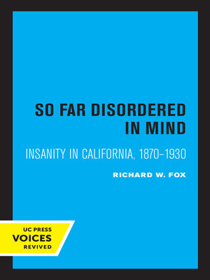 cover image of So Far Disordered in Mind